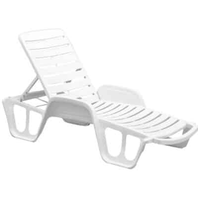 LOUNGE CHAIR LETTINO FISSO WHITE STACKABLE - Image 2
