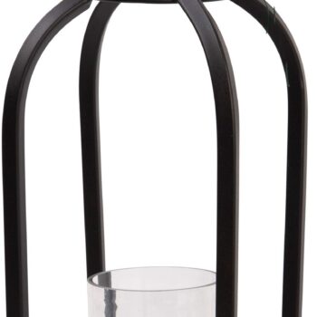 18" H GOLD METAL LANTERN