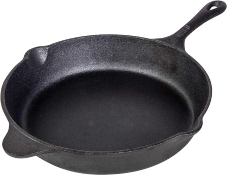 12" CAST IRON PAN PRESEASONED