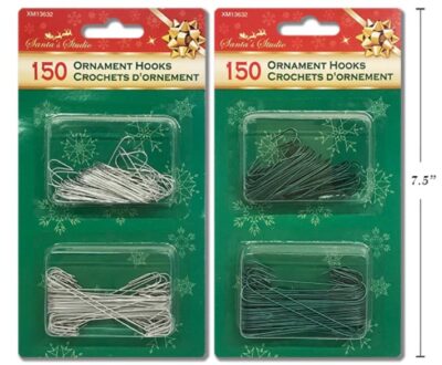 150PK XMAS ORNAMENT HOOK