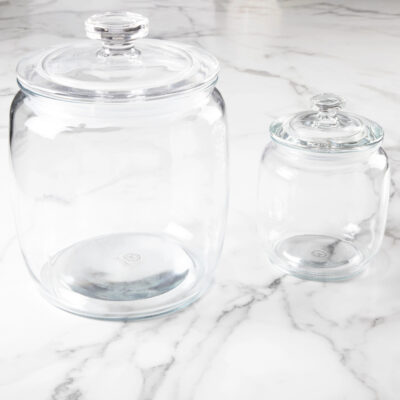 17.59OZ GLASS STORAGE CONTAINER W/LID HADSELL