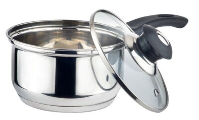 2.5 QT S.S. SAUCE PAN W/ GLASS LID