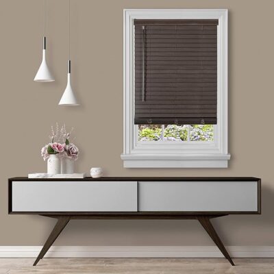 2" CORDLESS GII FAUX WOOD PLANTATION BLIND 36X64" - Image 2