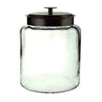 2 GAL STORAGE JAR MONTANA W/ BLK METAL COVER