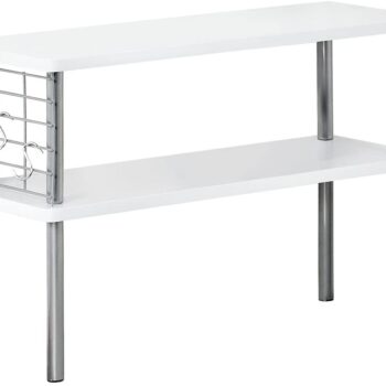 2-STAGE KITCHEN SHELF WHITE