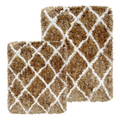 2PC BATH RUG SET TIE DYE