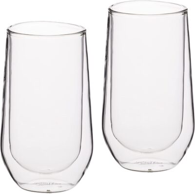 2PC DOUBLE WALLED HIGHBALL GLASS 380ML