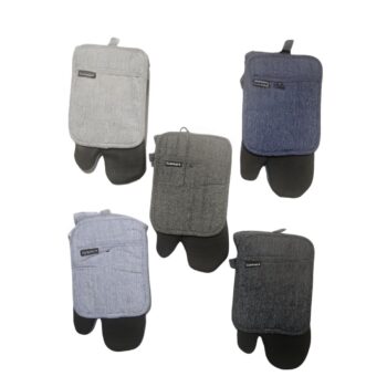 2PC OVEN MITT/POT HOLDER SET
