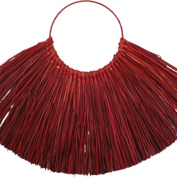 34"L MAROON SEAGRASS WALL DECOR