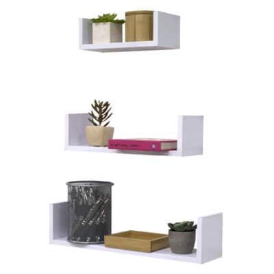 3PC FLOATING SHELF SET OAK - Image 3