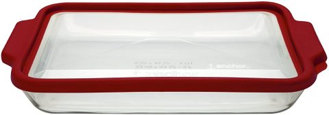 3QT BAKE DISH TRUEFIT LID CHERRY/RED - Image 2
