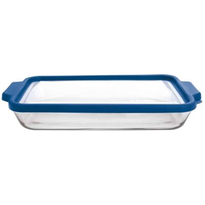 3QT BAKE DISH W/ TRUEFIT LID BLUEBERRY