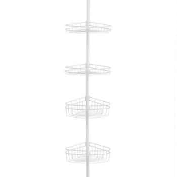 4-TIER POLE CADDY-TRI-SAT WHITE