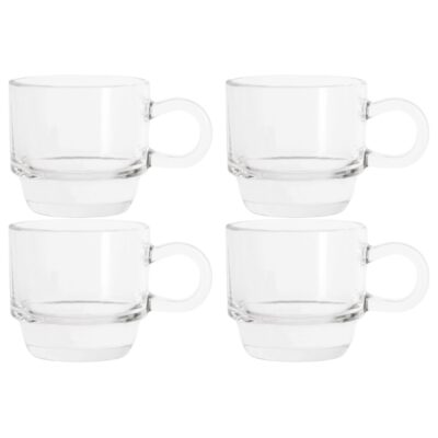4PC BARISTA 4.7OZ  ESPRESSO MUG WITH WIRE RACK - Image 3
