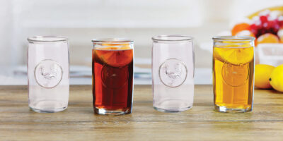 4PC COOLER ROOSTER MEDALLION 17OZ