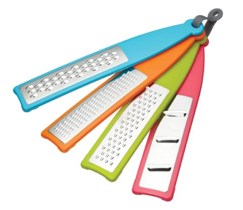 4PC HANDHELD GRATER SET COLOURWORKS