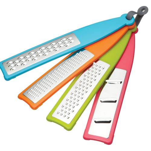 4PC HANDHELD GRATER SET COLOURWORKS