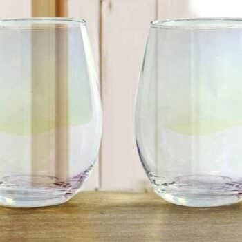 4PC WINE GLASS 18.5OZ RADIANCE WHITE PEARL