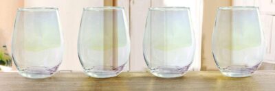 4PC WINE GLASS 18.5OZ RADIANCE WHITE PEARL