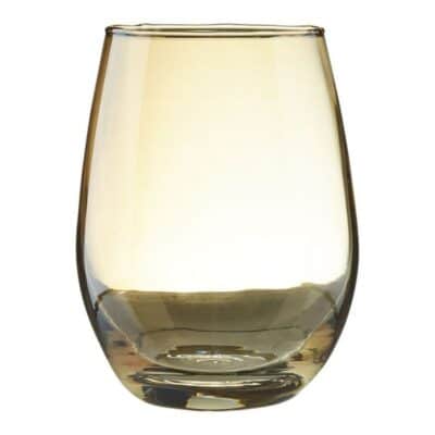 4PC WINE GLASS RADIANCE AMBER PEARL 18.5OZ