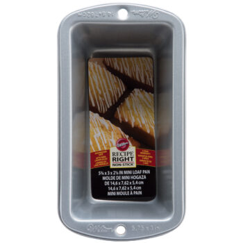 5.7 X4.5X3" RECIPE RIGHT MINI LOAF PAN WILTON