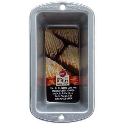 5.7 X4.5X3" RECIPE RIGHT MINI LOAF PAN WILTON