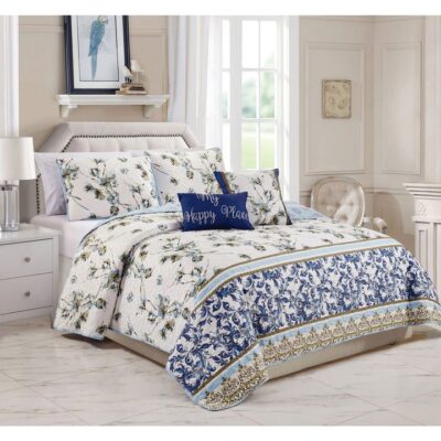 5PC BEDSPREAD SET HELENA FULL/QUEEN