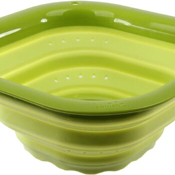6.5" FOLDING COLANDER BLUE/GREY