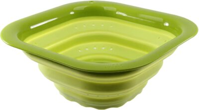 6.5" FOLDING COLANDER BLUE/GREY