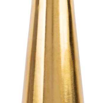 6.8"H GOLD PILLAR CANDLE HOLDER
