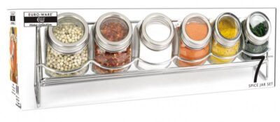 7PC SPICE JAR W/RACK EUROWARE