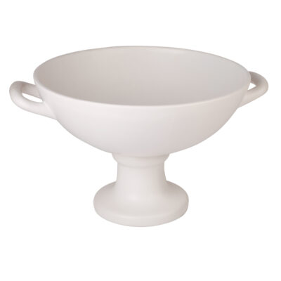 9.75" WHITE 2-HANDLE BOWL - Image 2