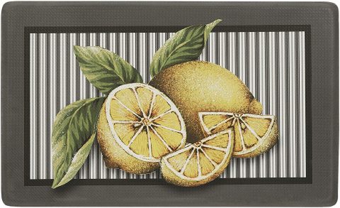 ANTI FATIGUE KITCHEN MAT LEMON DROP 18X30"