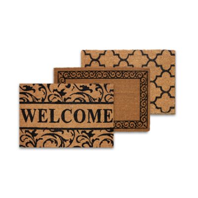 ASST 24X36 ASSORTED NATURAL PRINTED COIR MAT