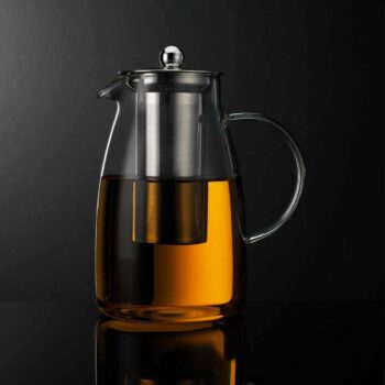 BARISTA GLASS TEAPOT WITH STAINLESS STEEL FILTER
