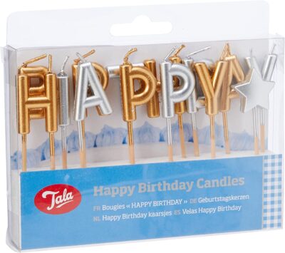 BIRTHDAY CANDLES GOLD/SILVER TALA
