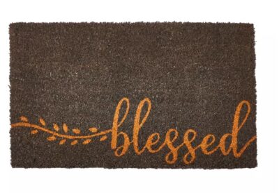 COIR MAT BLESSED BRANCH 18X30"
