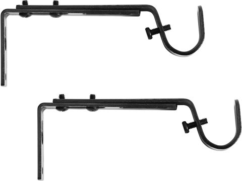CURTAIN BRACKET ADJ 1" BRN/BLK