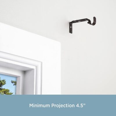 CURTAIN BRACKET ADJUSTABLE 3/4" MOCHA - Image 2