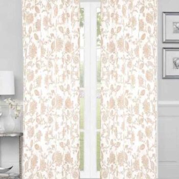 CURTAIN LINEN LOTUS 54X84 BEIGE W/ GROMMET