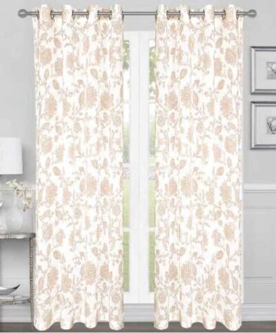 CURTAIN LINEN LOTUS 54X84 BEIGE W/ GROMMET