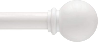 CURTAIN ROD 24-48" CHELSEA CAFE WHITE - Image 2