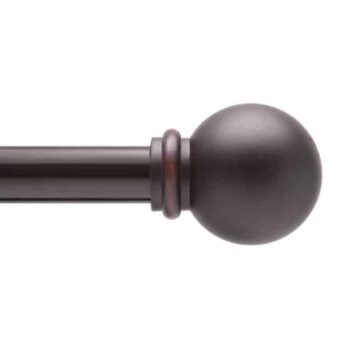 CURTAIN ROD 26-48" WEATHERED BROWN CHELSEA
