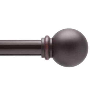 CURTAIN ROD 26-48" WEATHERED BROWN CHELSEA