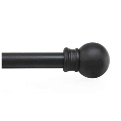 CURTAIN ROD 28-48" FIONA BLACK
