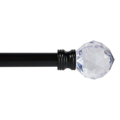 CURTAIN ROD 48-86" HARRIS MATTE BLACK