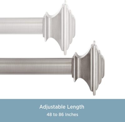 CURTAIN ROD 48-86" MISSION PEWTER - Image 2