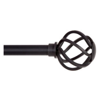 CURTAIN ROD CAGE 48-86" BLACK
