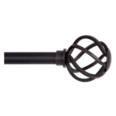 CURTAIN ROD CAGE 48-86" BLACK