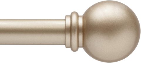 CURTAIN ROD CHELSEA 28-48" SOFT BRASS